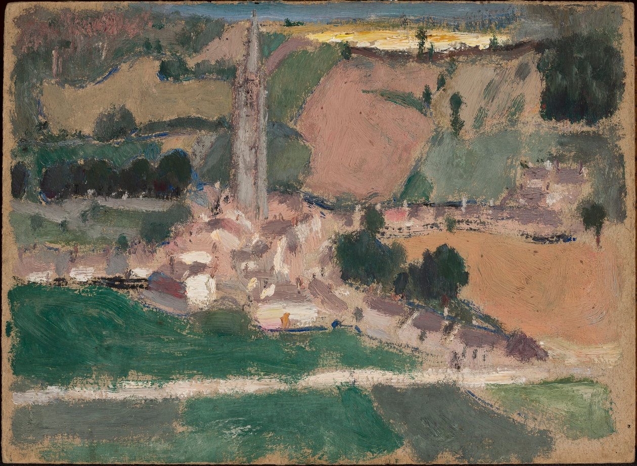View of the Town with Church Tower by Tadeusz Makowski