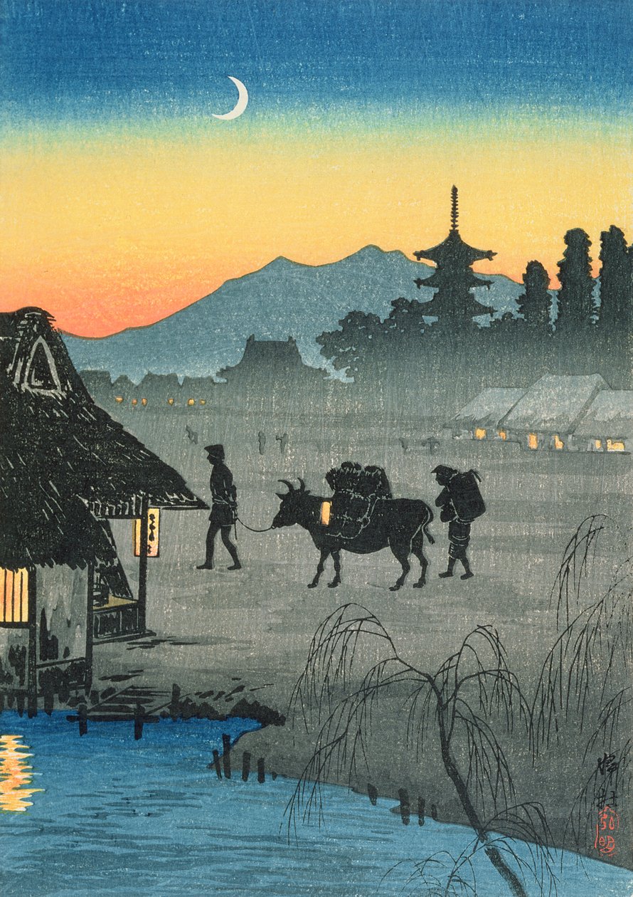 Returning to the Village, 1930s by Takahashi Hiroaki