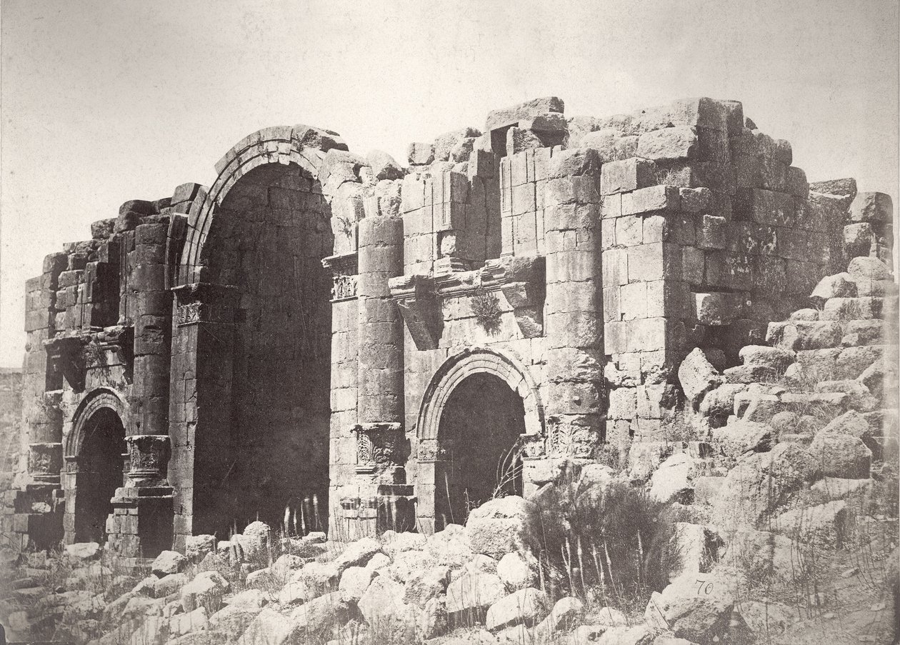 Triumphal Arch at Jerash, from the South by Tancrede Dumas