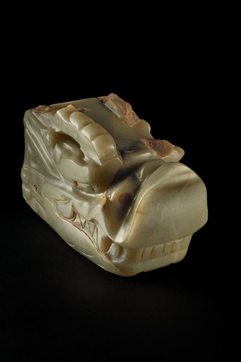 The Junkunc Jade Dragon Head by Tang Dynasty Chinese School