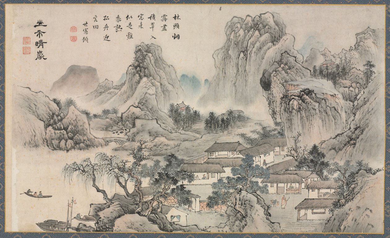 Views of Xiao and Xiang Rivers, 1788 by Tani Bunch