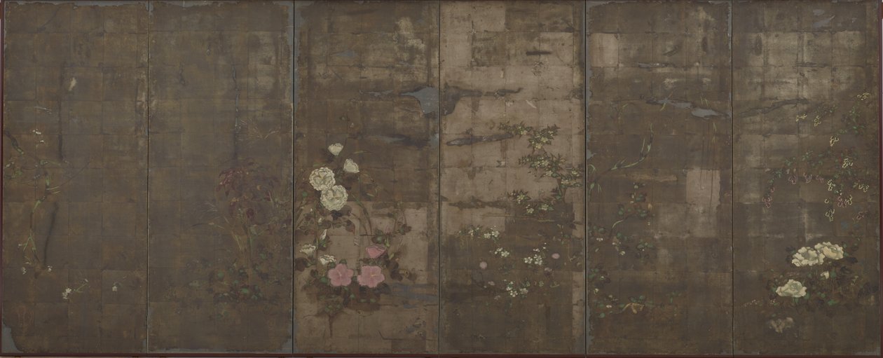 Flowers of the Seasons by Tawaraya Sotatsu