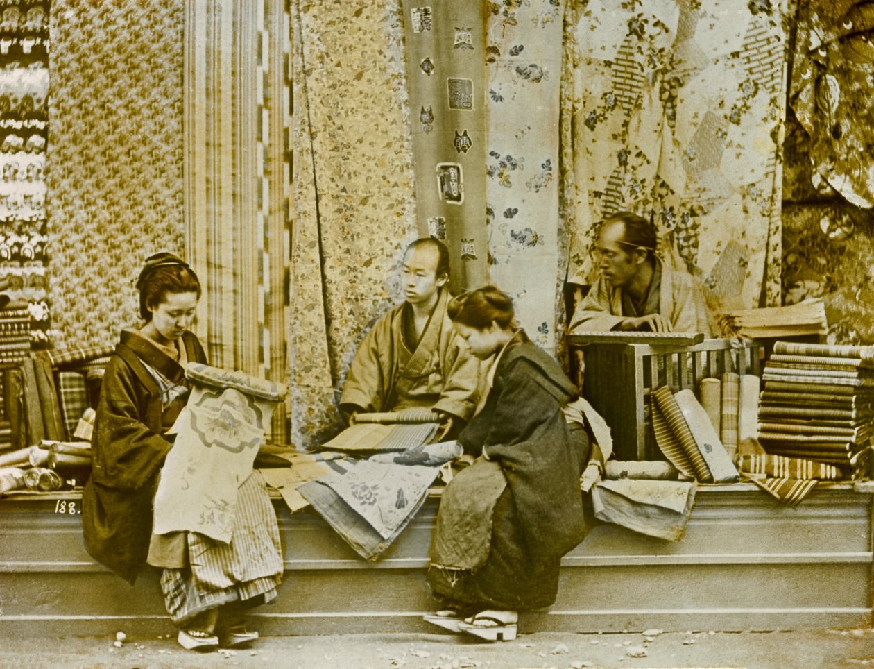 Silk Salesman in Japan, circa 1900 - 1915 by Teijiro Takagi