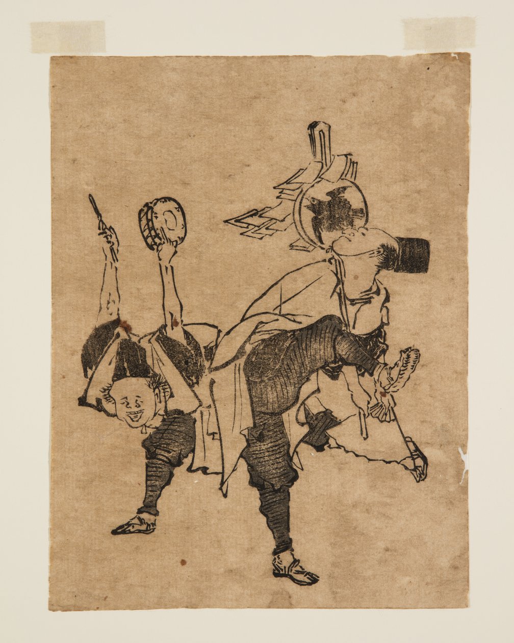 (colour woodblock print) by Teisai Hokuba