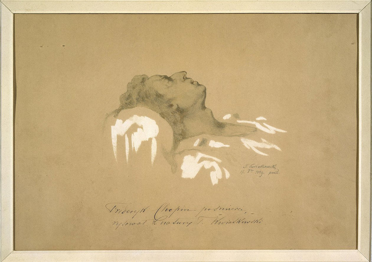 Frederic Chopin on His Deathbed by Teofil Kwiatkowski