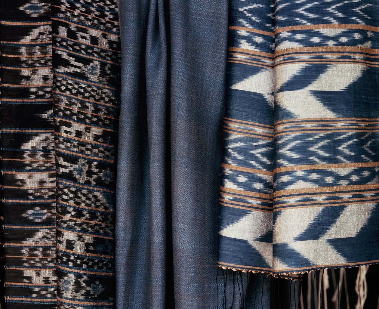 Contemporary indigo fabric, Thailand by Thai School