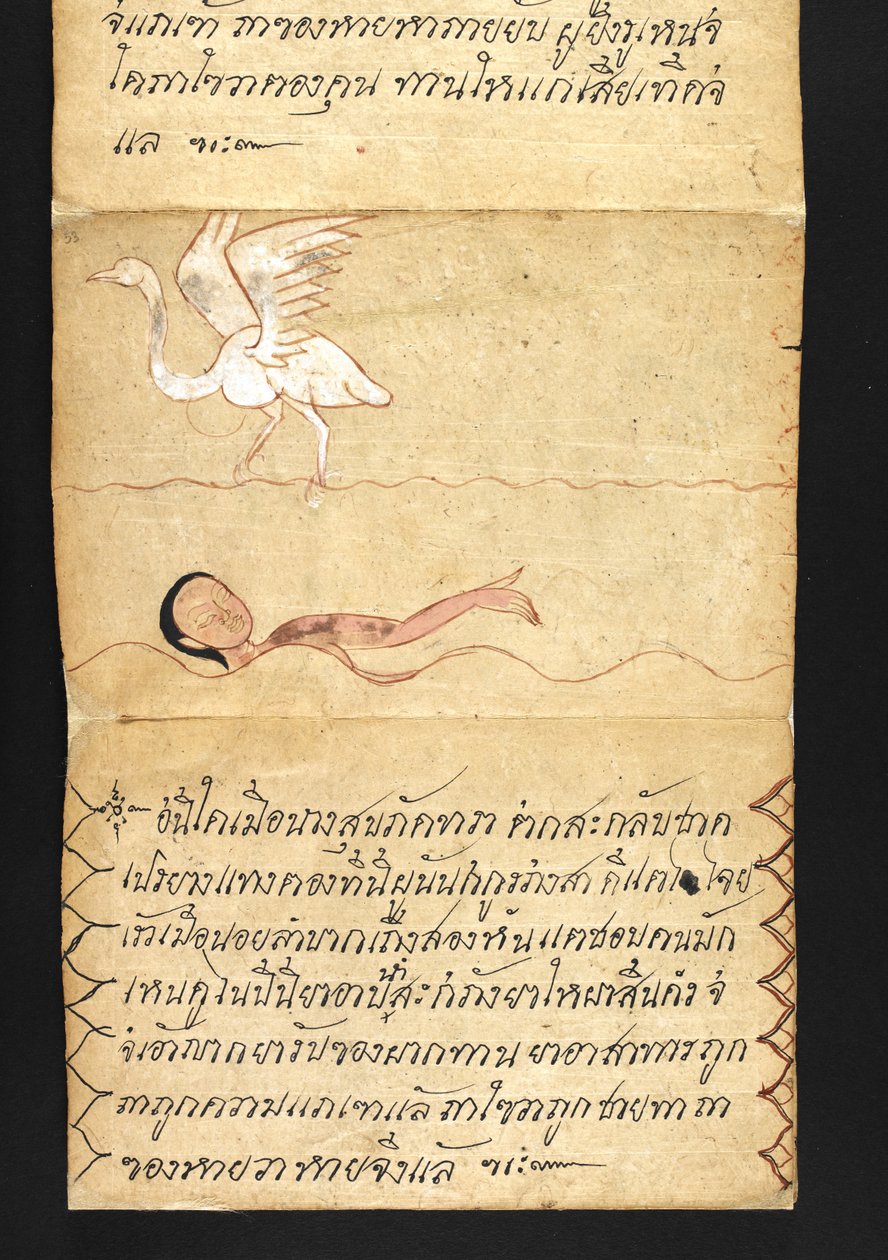 Satra On fortune telling and advice for a happy and healthy living (paper folding book) by Thai School