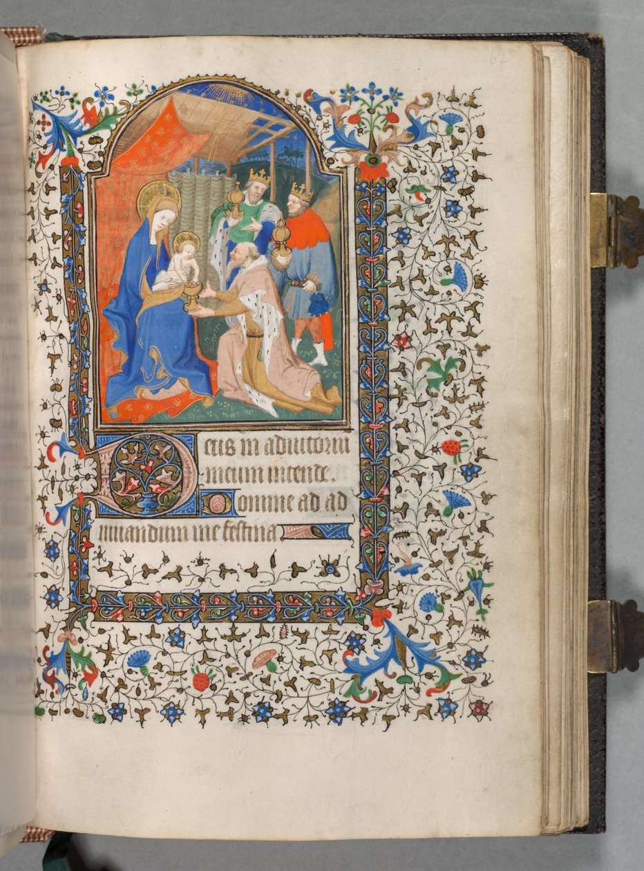 Book of Hours Use of Paris: Fol. 67r, Adoration of the Magi by The Bedford Master