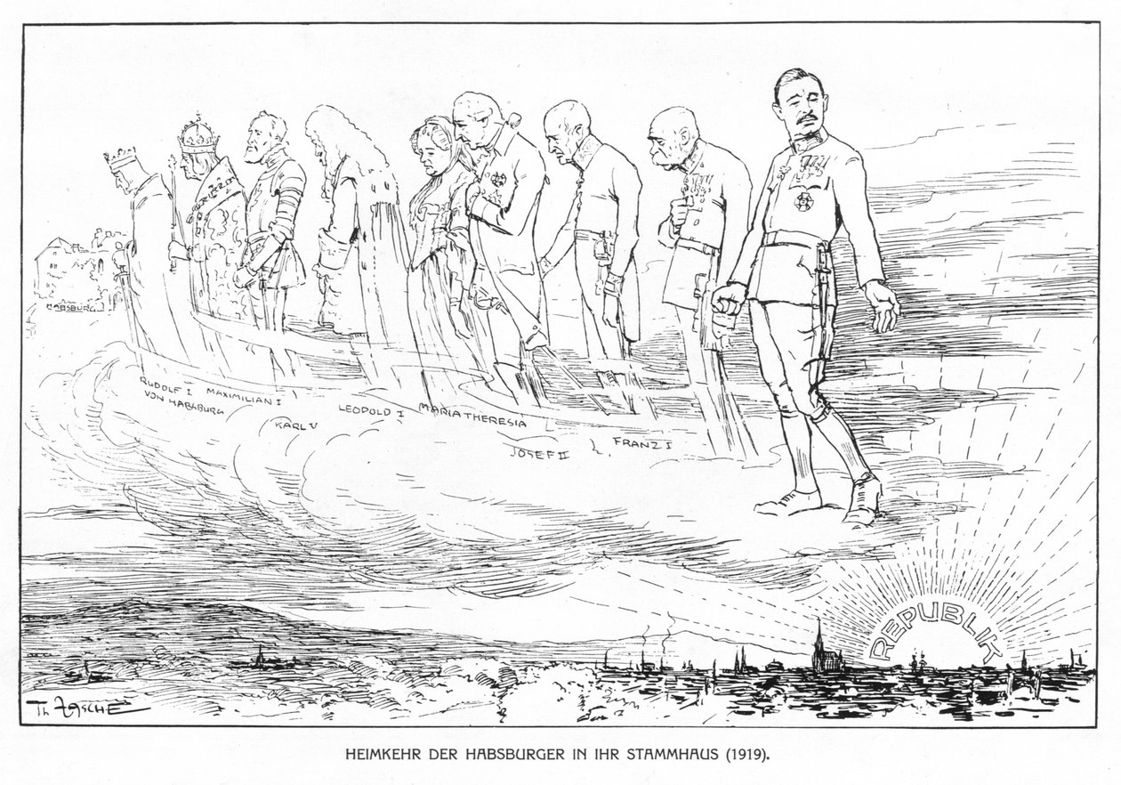 Return of the Habsburgs to Their Ancestral Home (1919) by Theodore Zasche