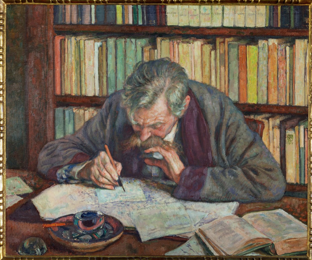 Belgian Writer Emile Verhaeren by Theo van Rysselberghe