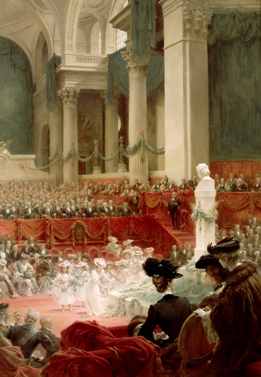 Celebration of the 100th Birthday of Victor Hugo at the Panthéon in Presence of the President Félix by Theobald Chartran