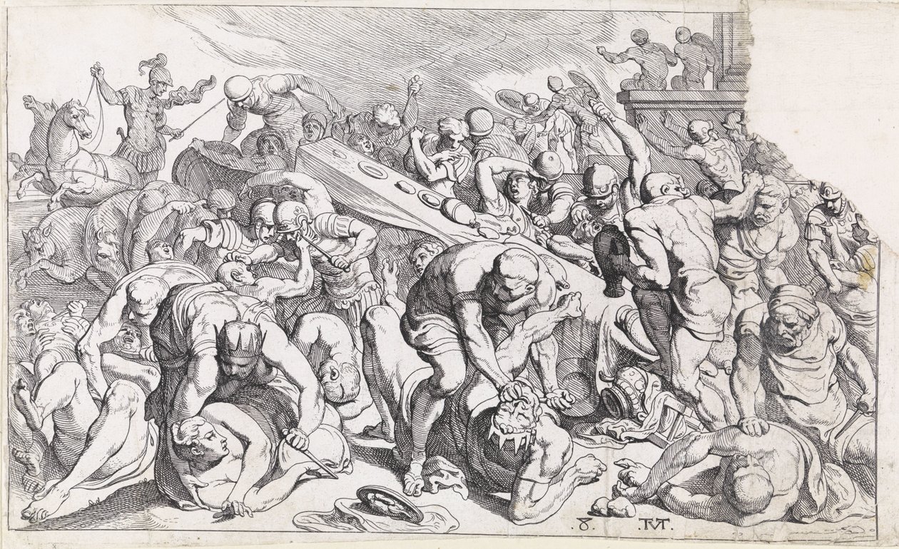 Murder of Agamemnon and Cassandra (The Works of Odysseus) by Theodoor van Thulden