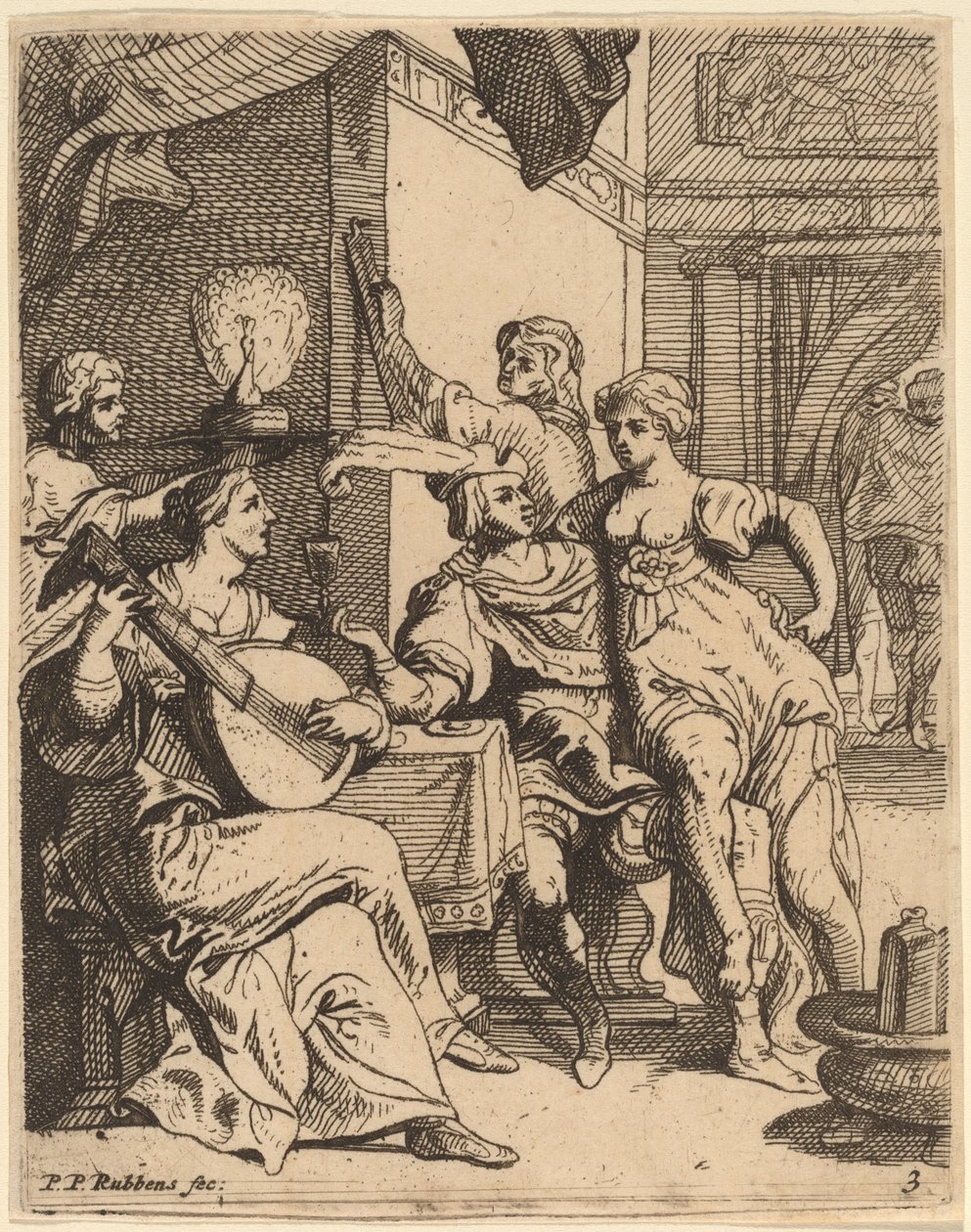 The Prodigal Wasting His Substance in the Tavern by Theodoor van Thulden after Sir Peter Paul Rubens
