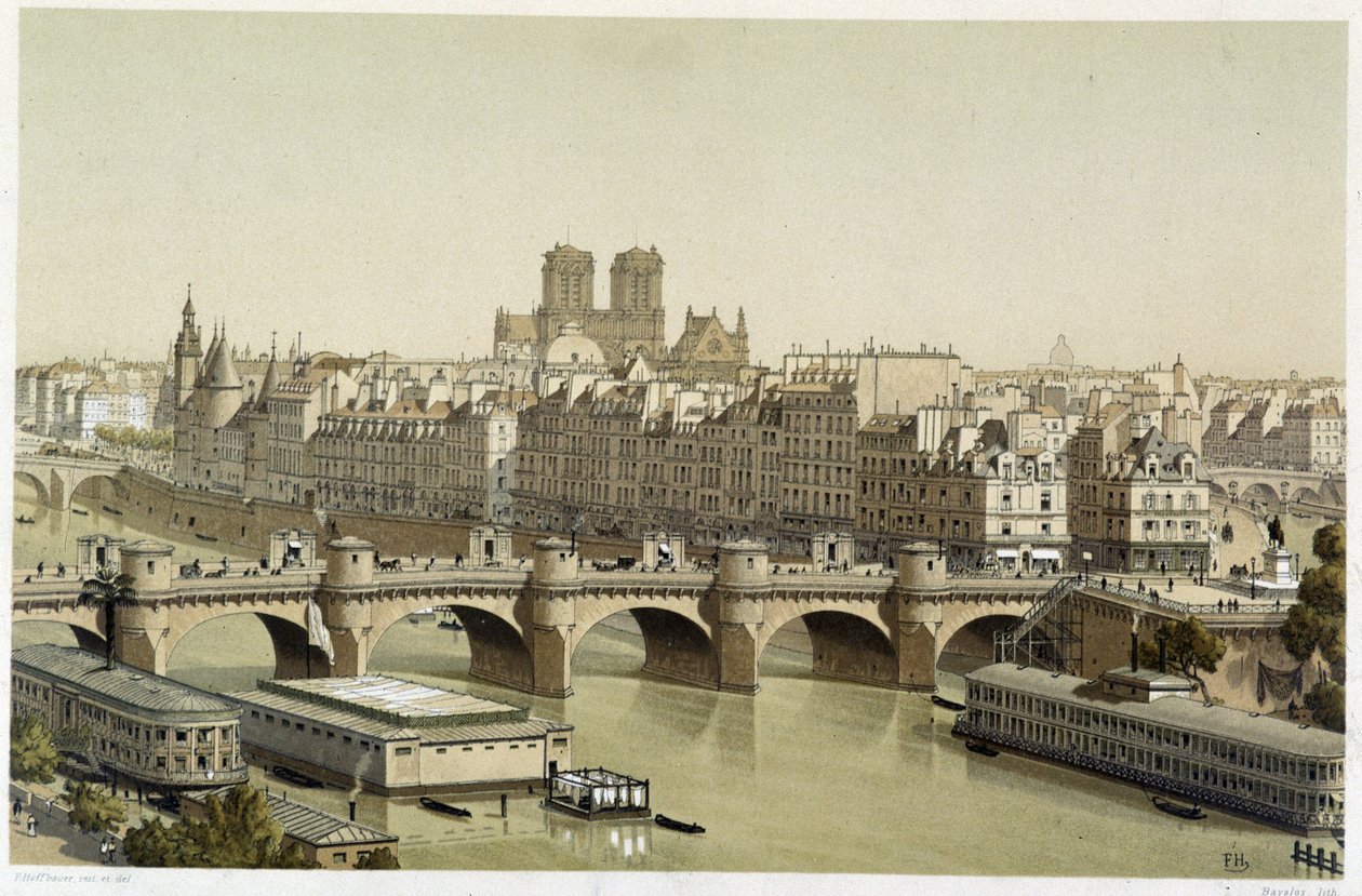 Île de la Cité and the Pont Neuf in Paris