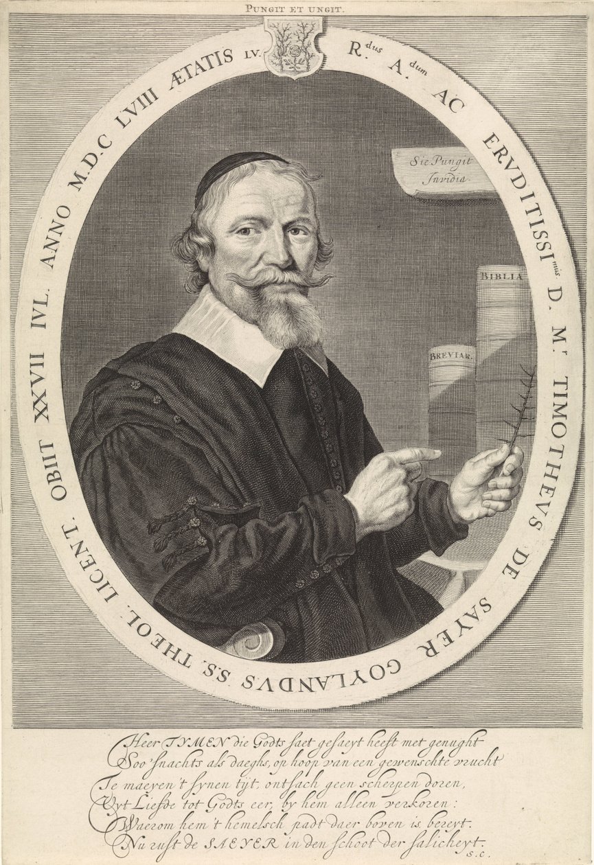 Portrait of Timotheus de Sayer by Theodor Matham