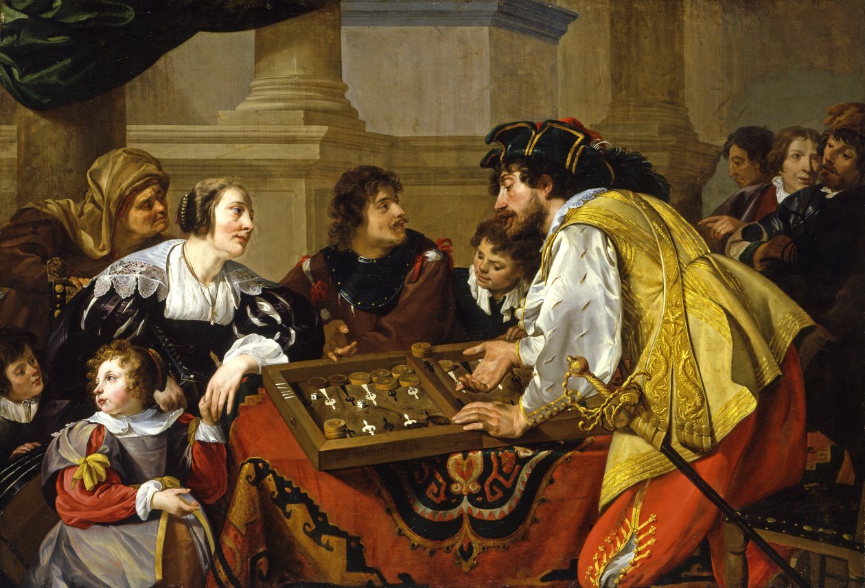 The Backgammon Players, 1634 by Theodor Rombouts