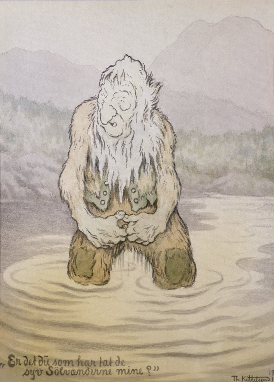 Who Has Taken My Seven Silver Ducks? by Theodor Kittelsen
