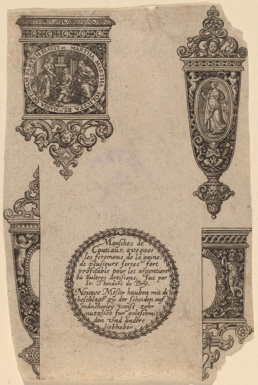 Ornament for Knife Handle by Theodor de Bry