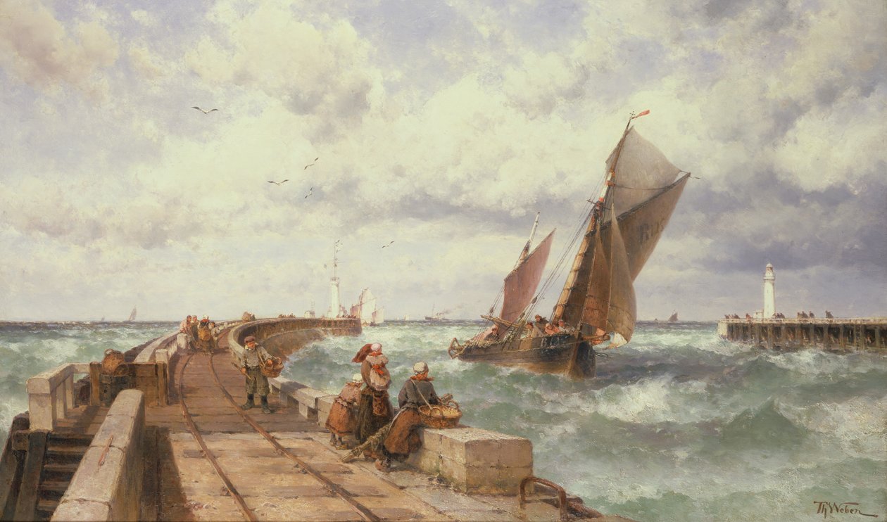 The Fishermen's Return by Theodore Weber: Fine art print
