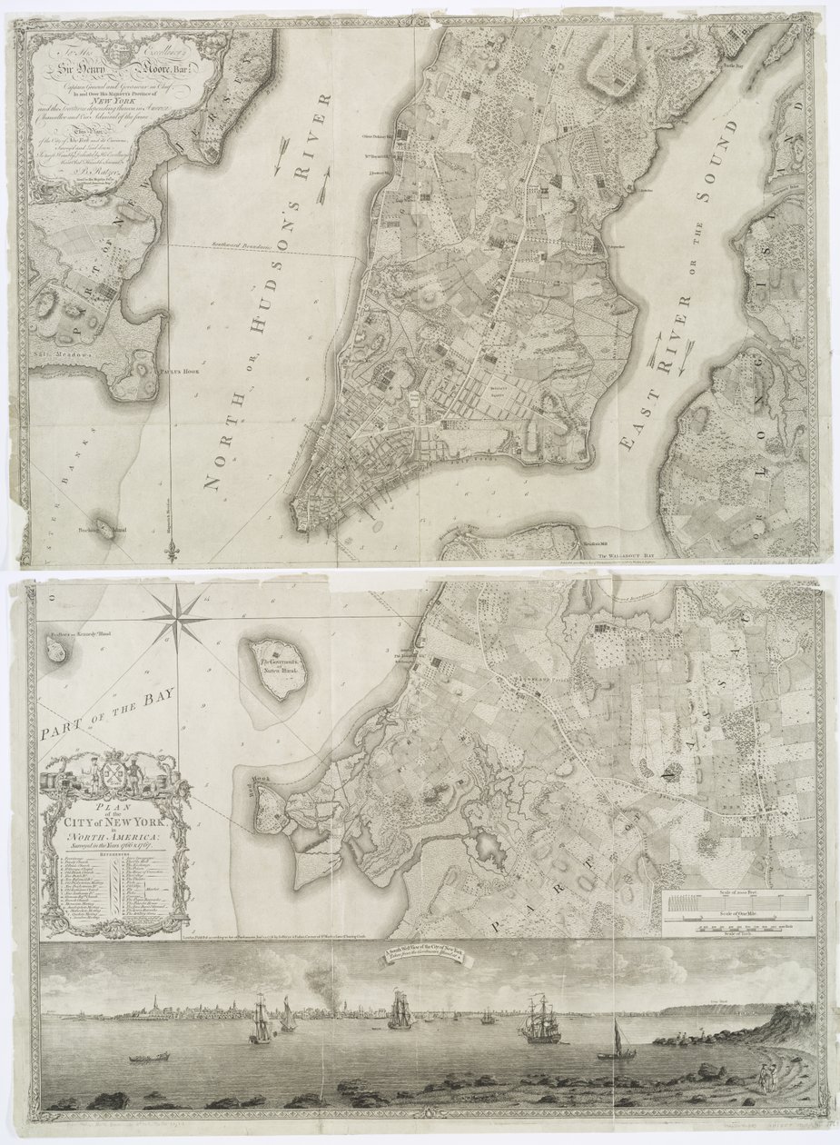 Plan of the City of New York in North America Surveyed in the Years 1766 and 1767 Published in Faden