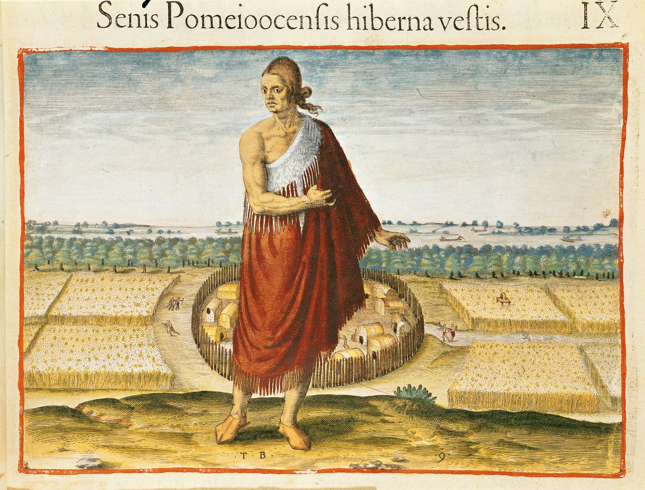 Pomeiooc Elder in a Winter Garment, from 