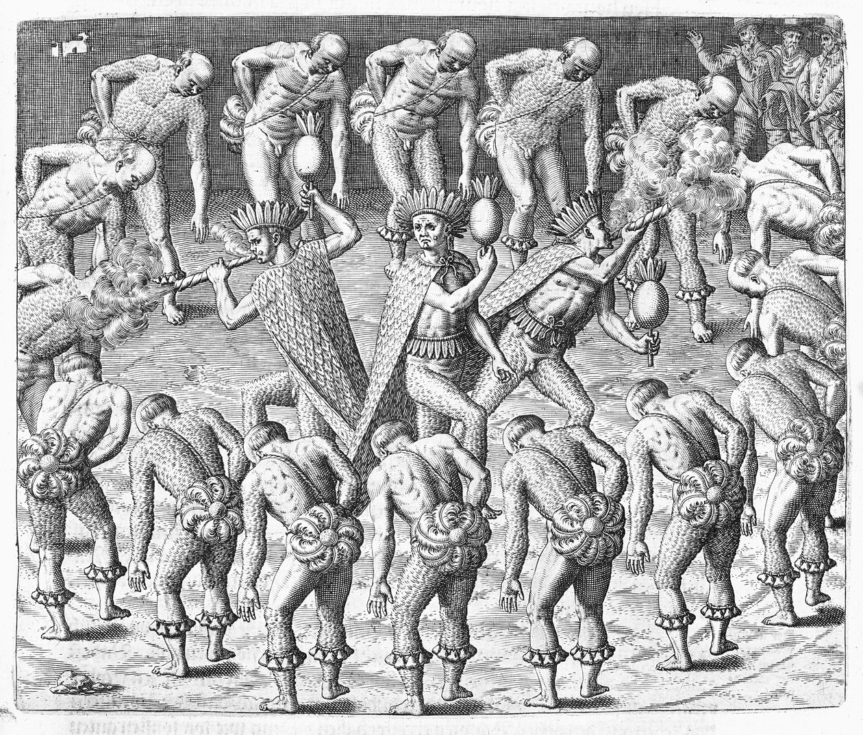 Tupinamba Indians observed by Hans Staden during his voyage to Brazil, 1552, from 