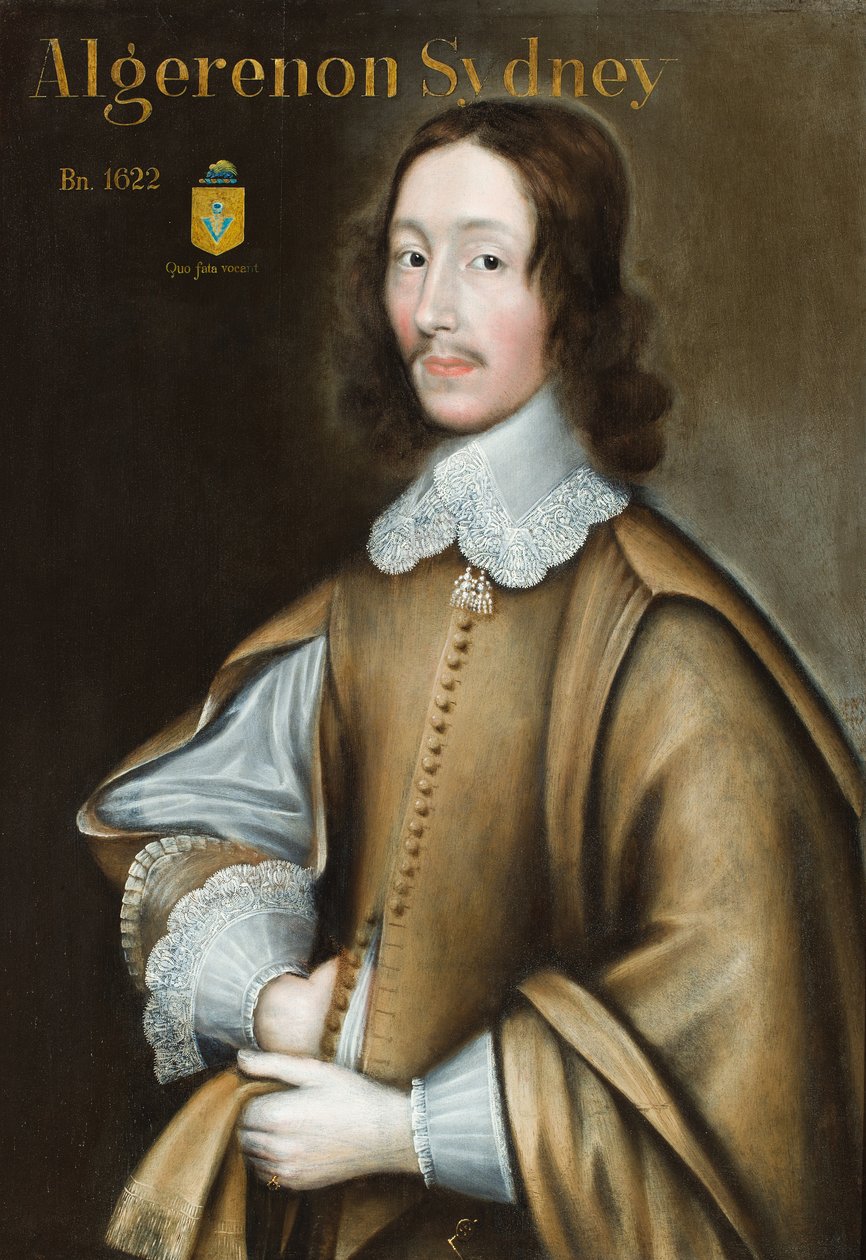 Portrait of Algernon Sydney by Theodore (attr.to) Russell