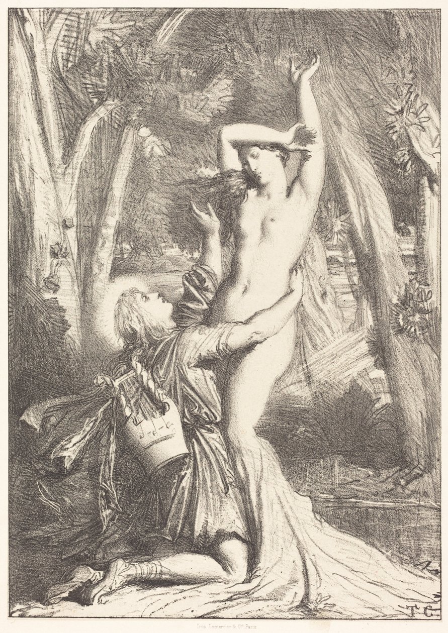 Apollo and Daphne by Théodore Chassériau