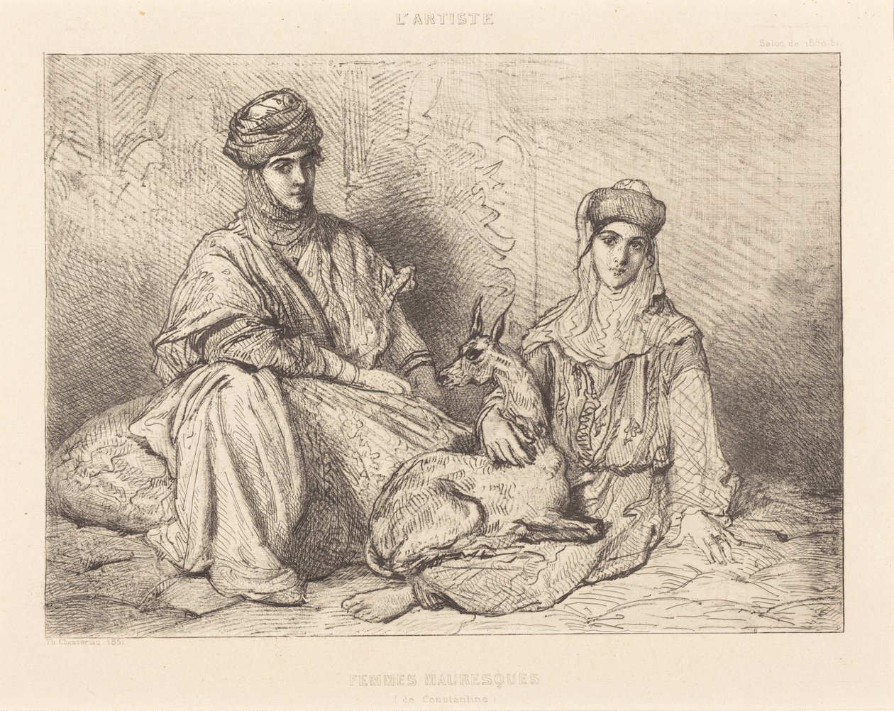 Moorish Women of Constantine by Théodore Chassériau