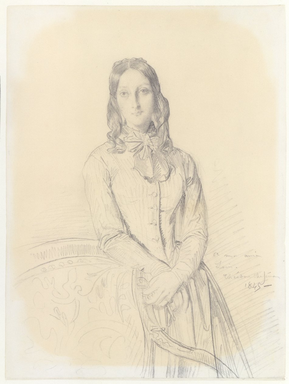 Portrait of Madame Gabrielle Marcotte de Quivières by Théodore Chassériau