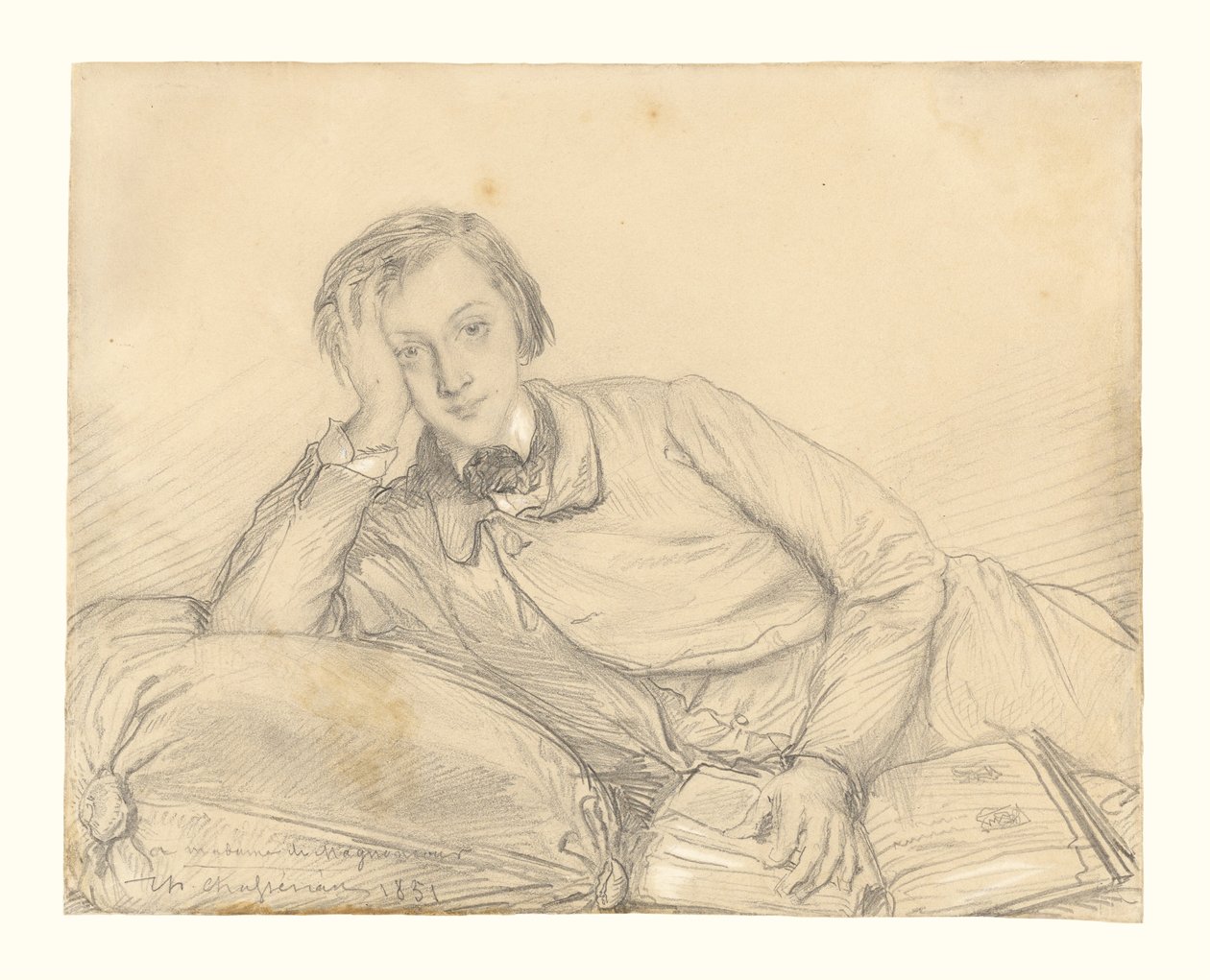 Portrait of Raymond de Magnoncourt by Théodore Chassériau