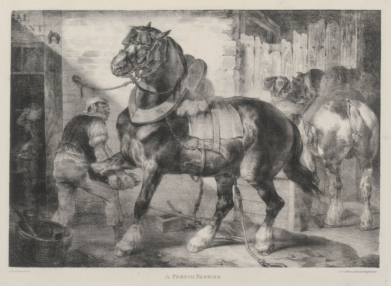 A French Farrier by Theodore Gericault