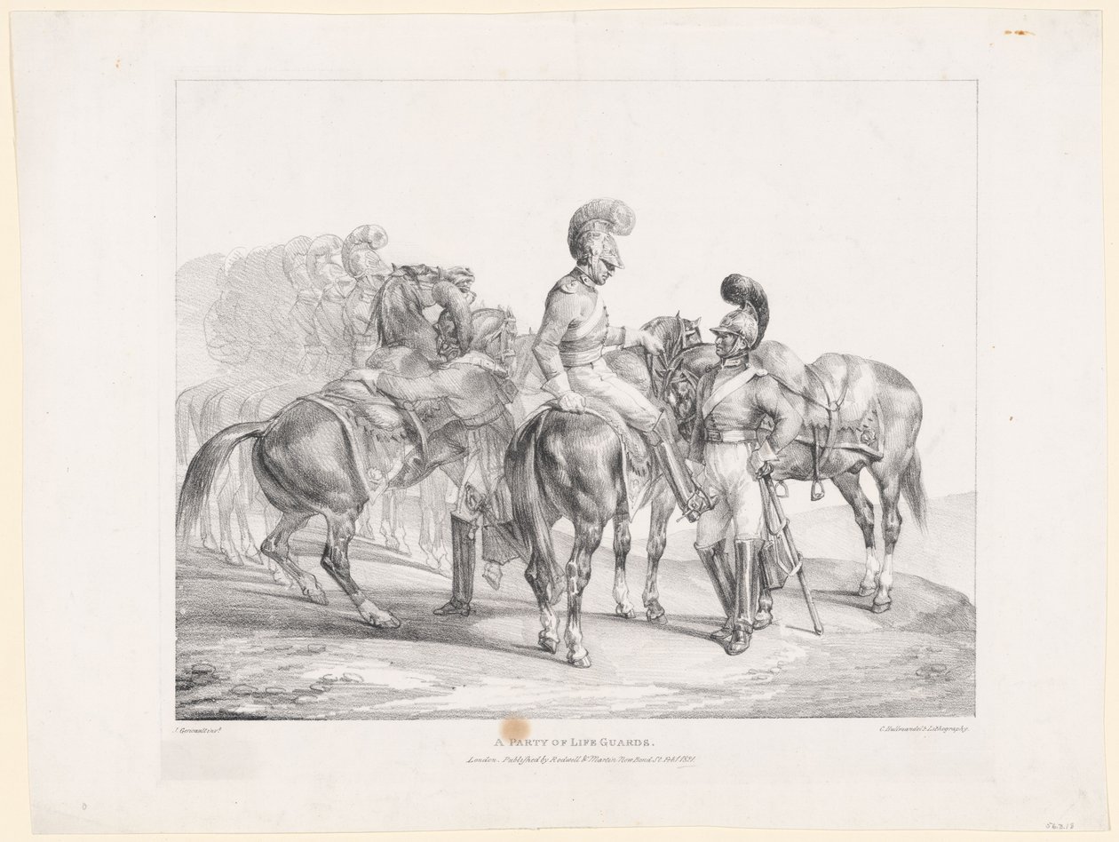 A Party of Life Guards by Theodore Gericault