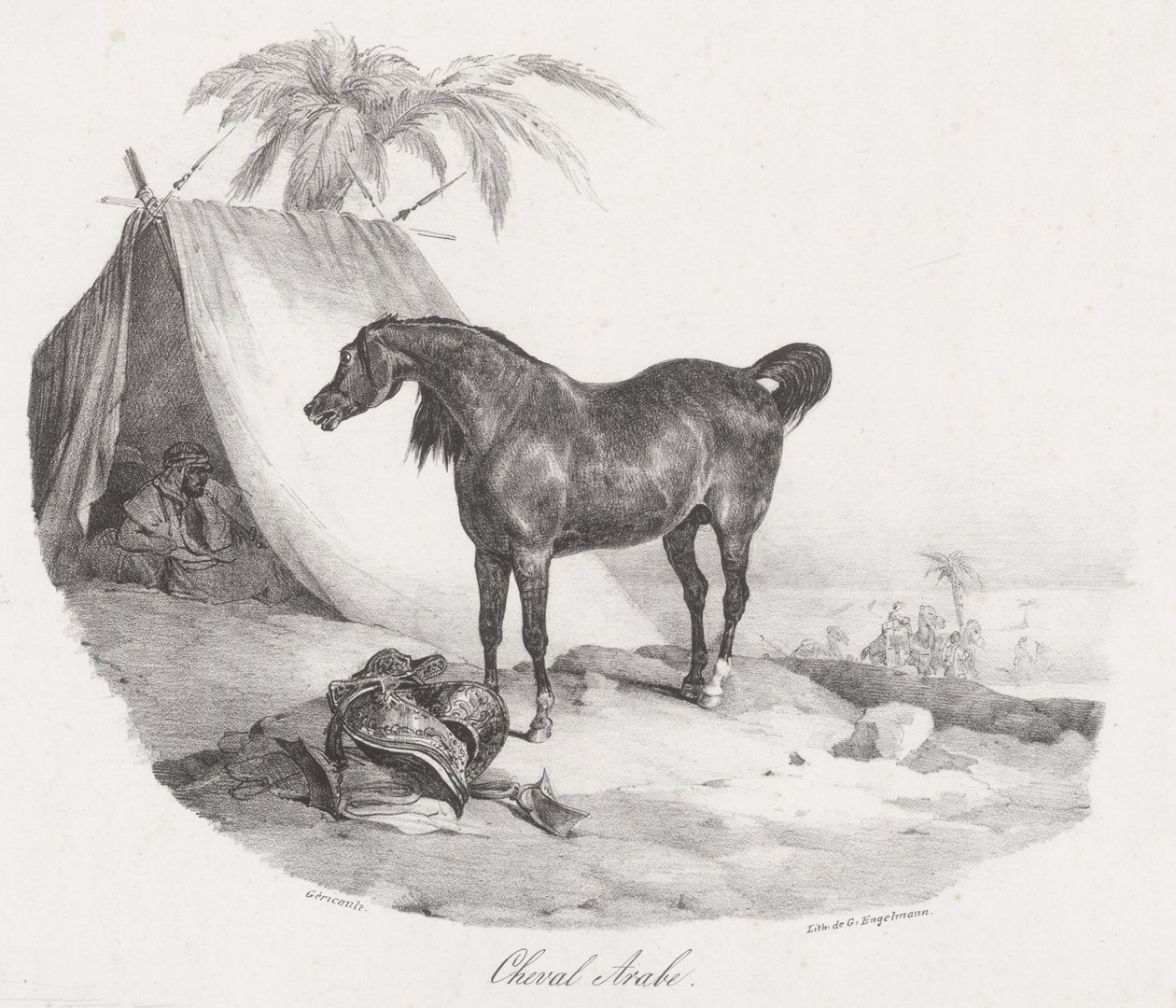 Arabian Horse by Theodore Gericault