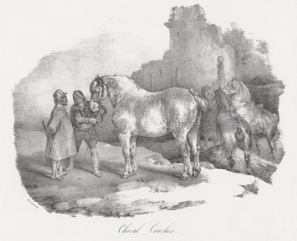 A Native Horse from Caux, Normandy by Theodore Gericault