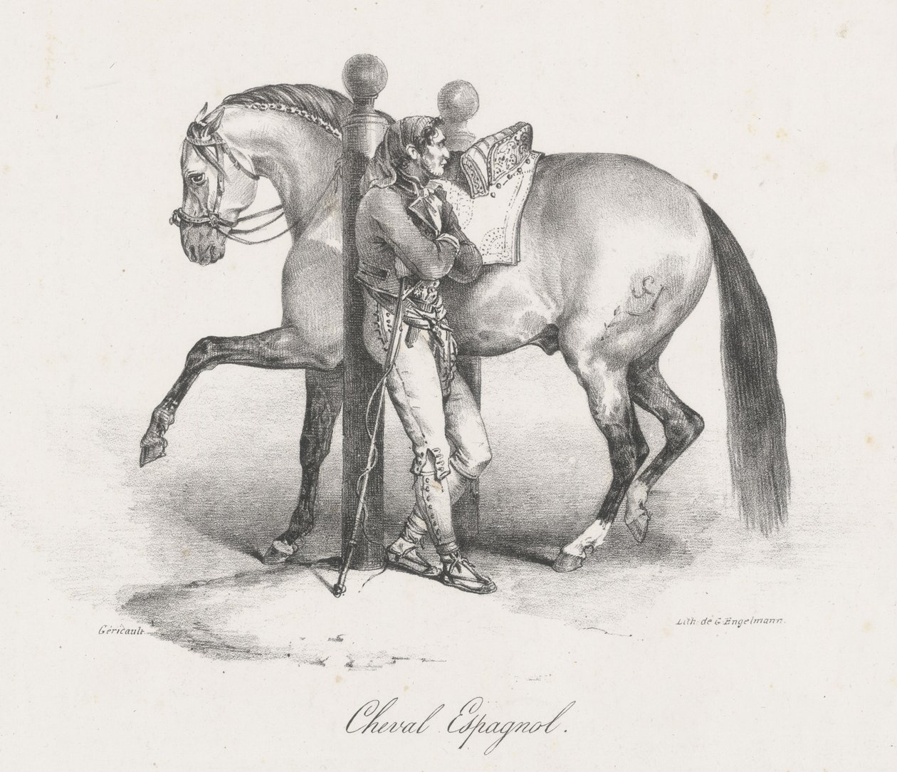 Spanish Horse by Theodore Gericault