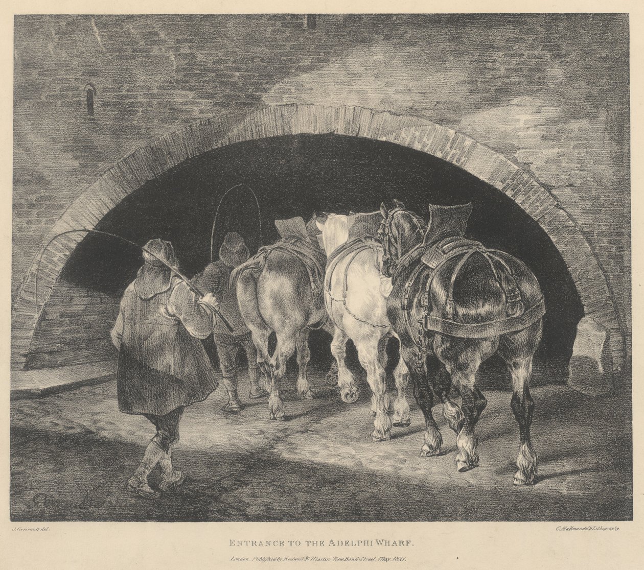Entrance to the Adelphi Wharf by Theodore Gericault