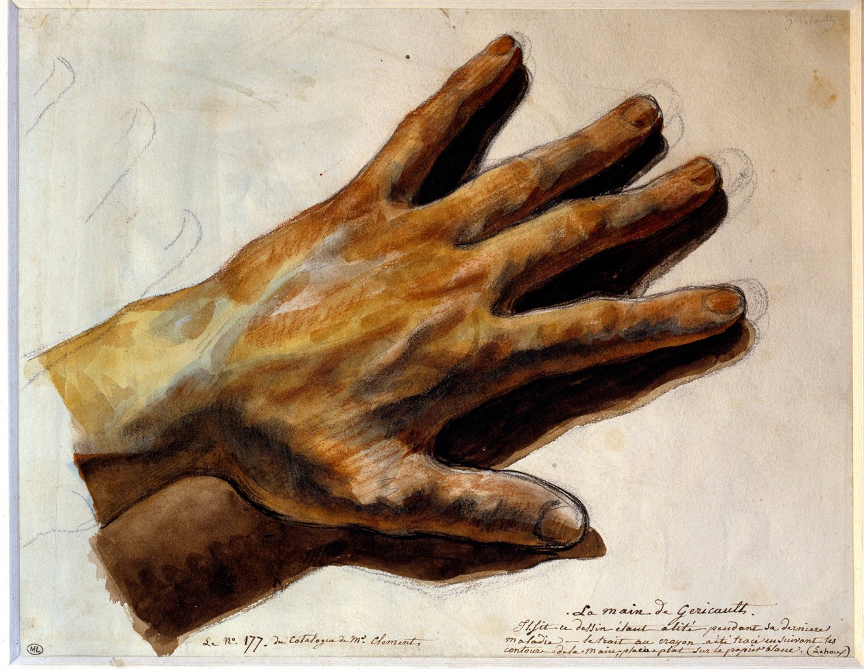 Hand of Gericault by Theodore Gericault