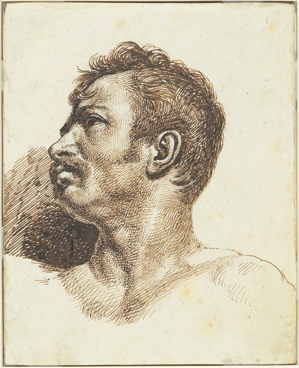 Head of a Man (recto) by Theodore Gericault