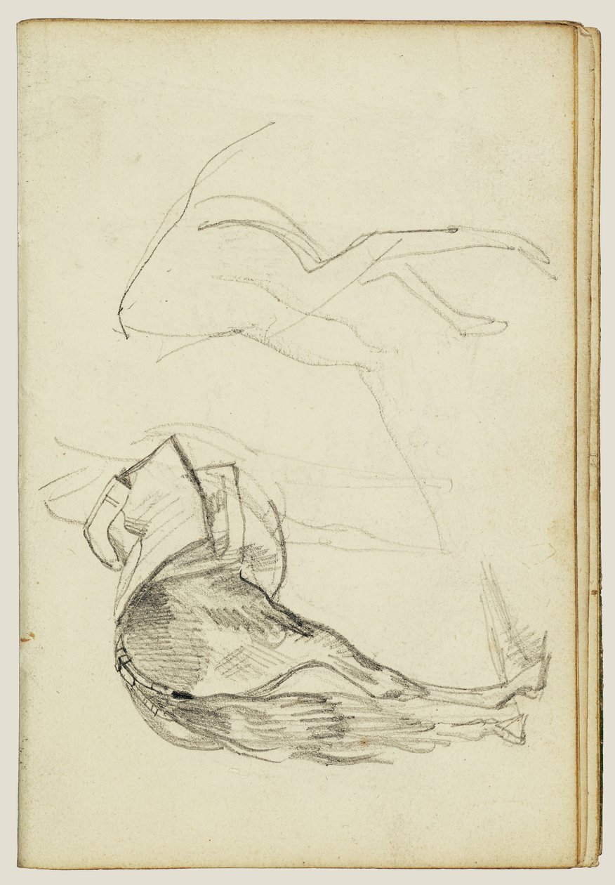 Horse Studies by Theodore Gericault
