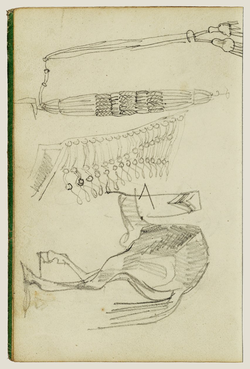 Horse Studies and Tassels by Theodore Gericault