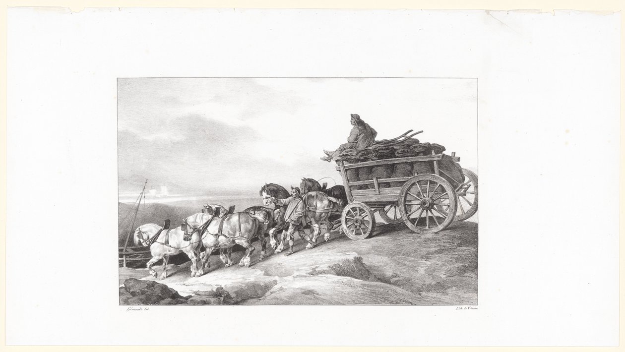 The Coal Wagon by Theodore Gericault