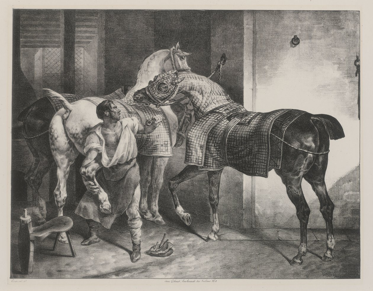The English Farrier by Theodore Gericault