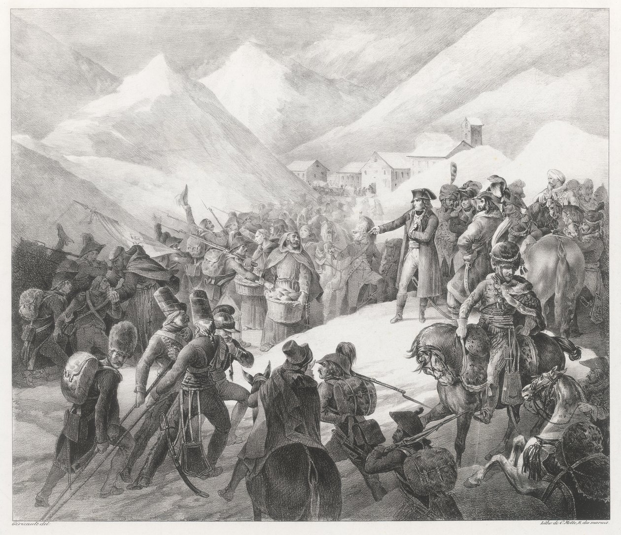 Crossing of Mount Saint Bernard by Theodore Gericault