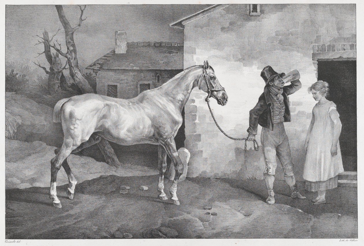 Old Horse at an Inn Door by Theodore Gericault