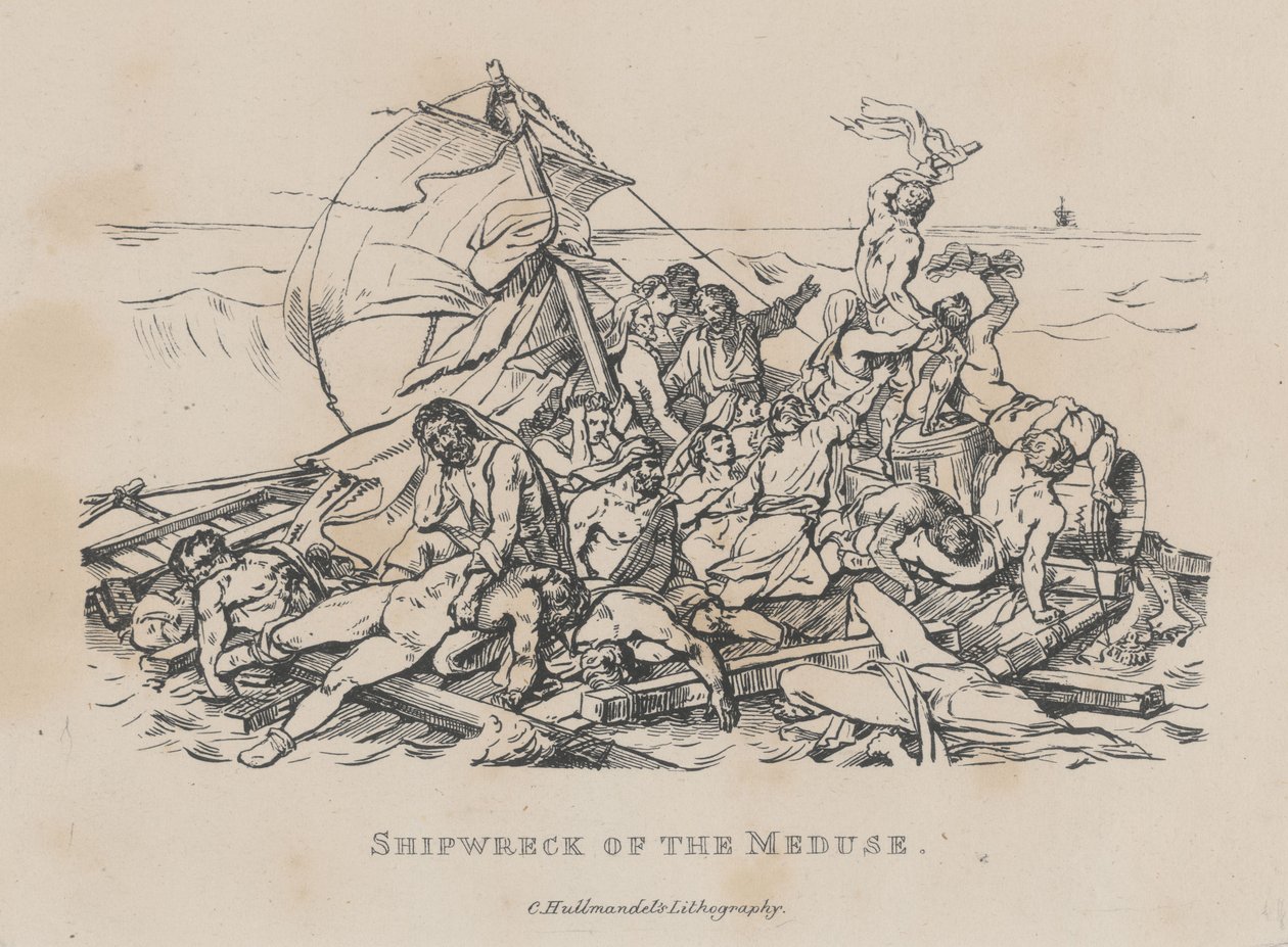 Shipwreck of the Medusa (The Raft of the Medusa) by Theodore Gericault