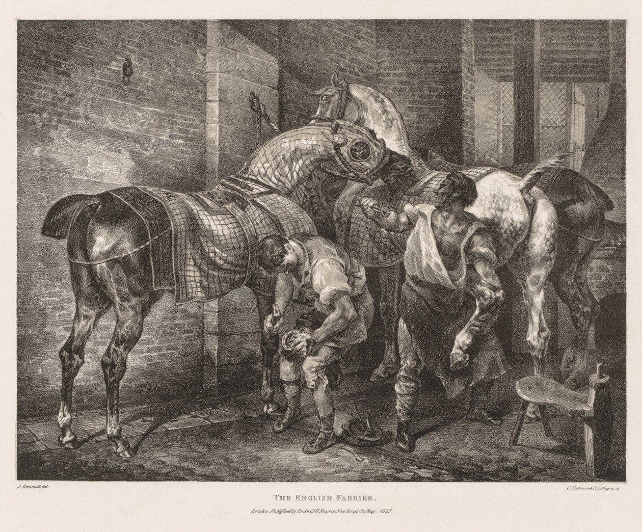 Various Subjects Drawn from Life and on Stone: The English Farrier by Theodore Gericault