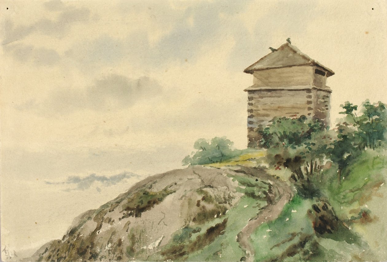 Block House, Alaska, 1887 by Theodore J. Richardson