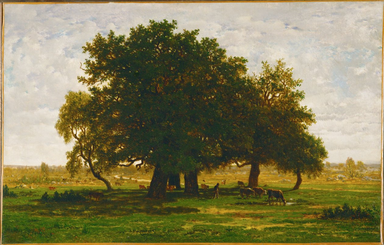 Group of Oak Trees, Apremont by Theodore Rousseau