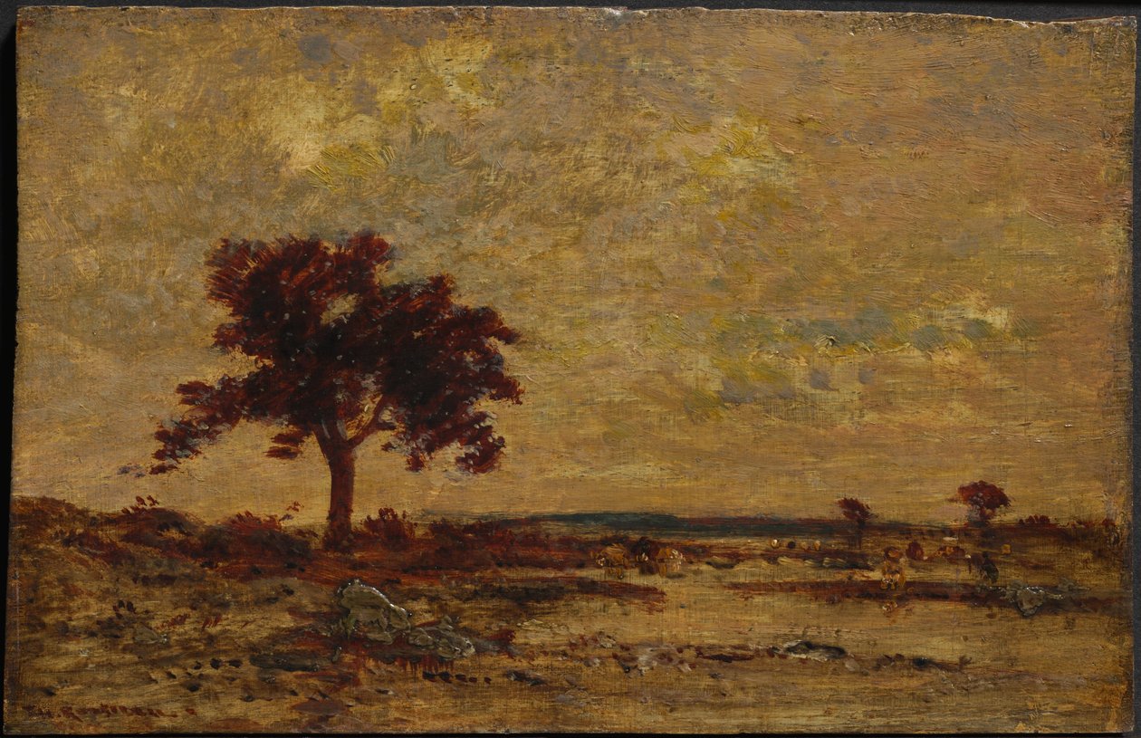 Marshlands by Theodore Rousseau: Premium art reproduction